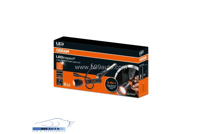 Osram LEDinspect 3-IN-1 INSPECTION LIGHT KIT szerelőlámpa készlet - Li-Ion akksival